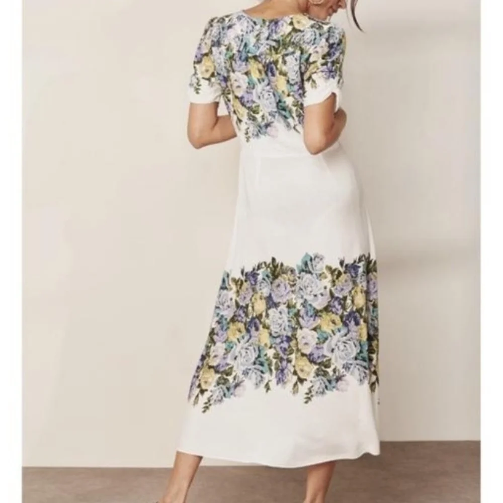 NWT Free People Ivory Floral Dress - Picture 2 of 8